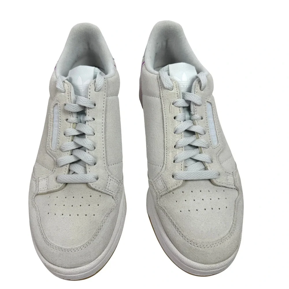 Adidas Continental 80 Retro Streetwear Womens Sneakers Grey Suede